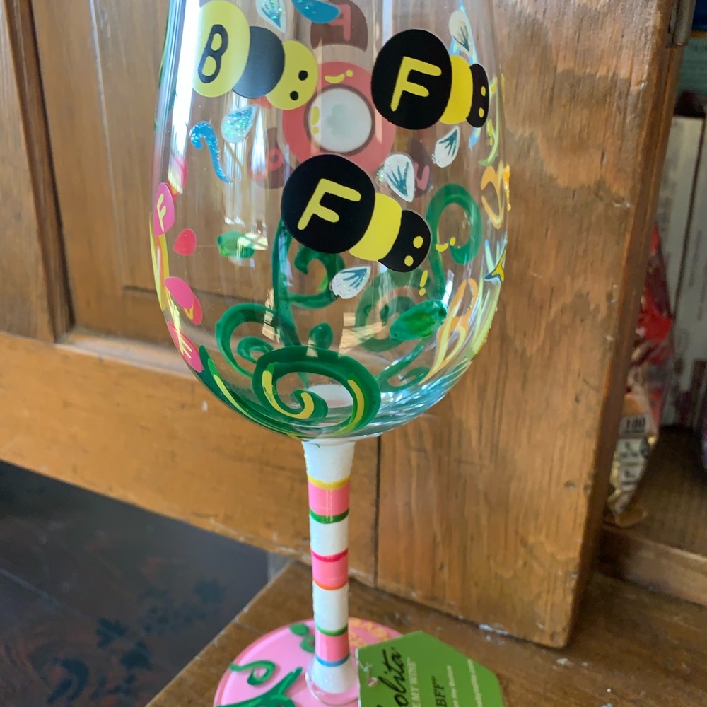 Lolita “BFF” wine glass